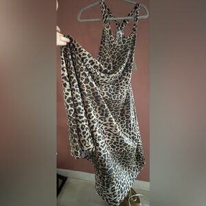 All Saints Animal Print Maxi Cotton summer dress.
